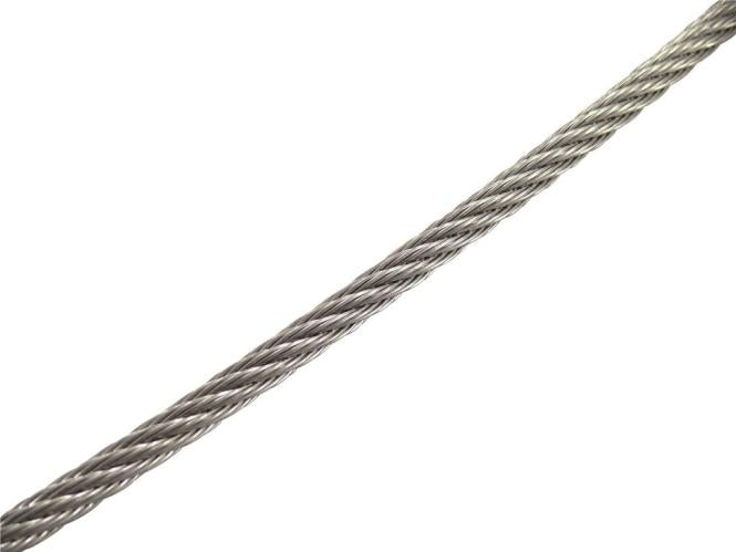Wire rope semi-soft 7x7 AISI 316 - Ropes.sg
