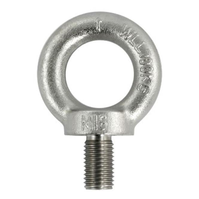 Lifting eye bolt AISI 316 forged - Ropes.sg