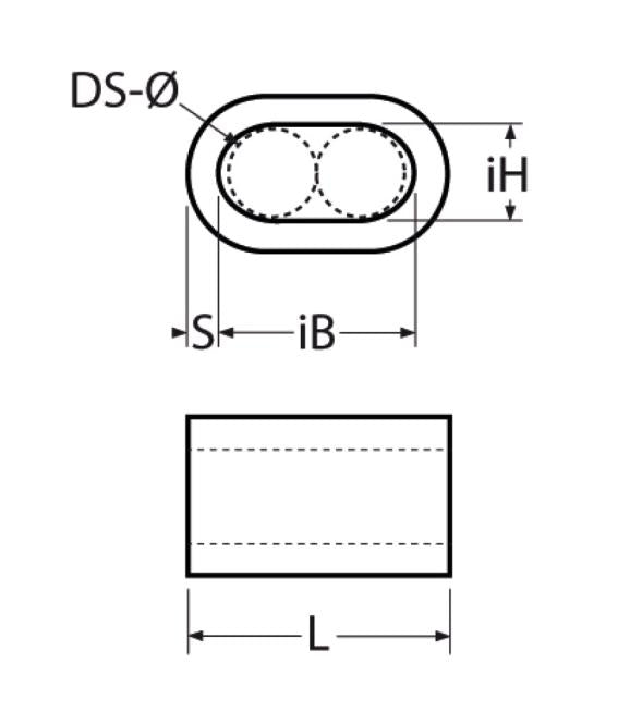Stainless steel ferrule AISI 316 - Ropes.sg