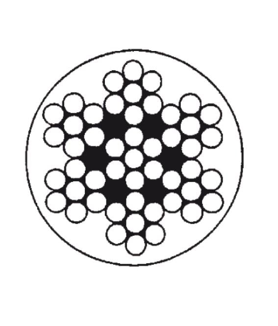 Wire rope 7x7 (AISI 316) PVC Clear coated (250m) - Ropes.sg