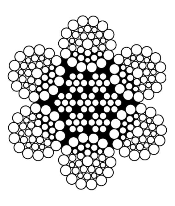 Wire rope flexible 6x36 IWRC - Ropes.sg