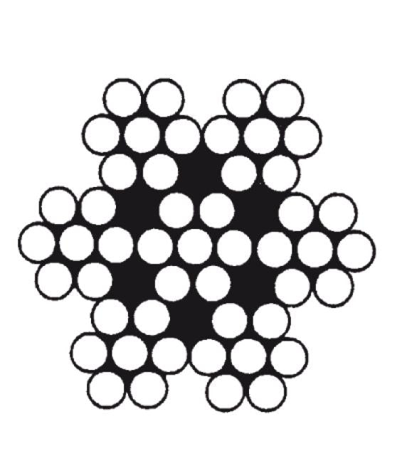 Wire rope semi-soft 7x7 AISI 316 - Ropes.sg