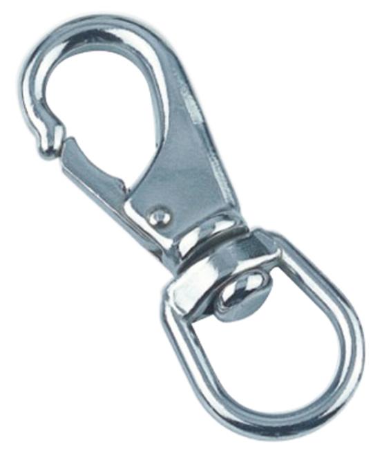 Snap hook with swivel eye AISI 316