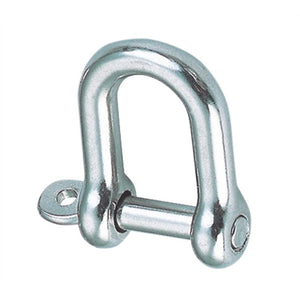 D-shackle with captive pin, AISI 316 - Ropes.sg