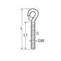 Hook screw A4 AISI 316 - Ropes.sg