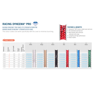 Racing Dyneema® PRO (per metre) - Ropes.sg
