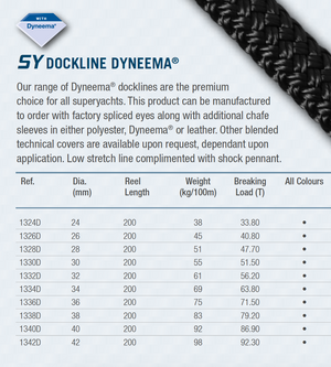Superyacht Dockline Dyneema® - Ropes.sg