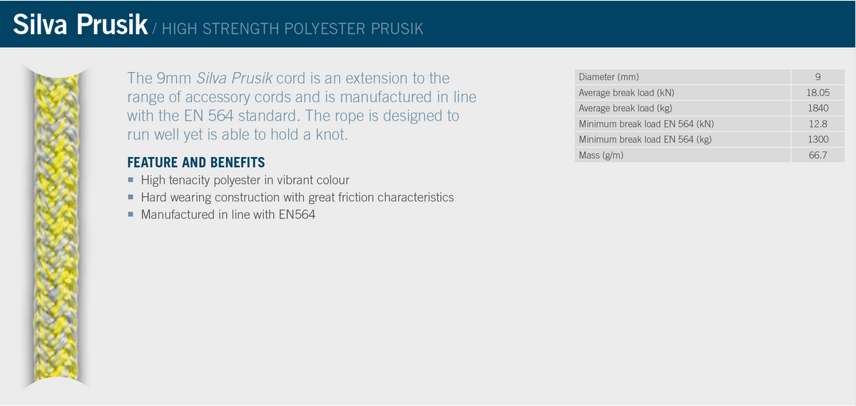 Silva Prusik (per metre) - Ropes.sg