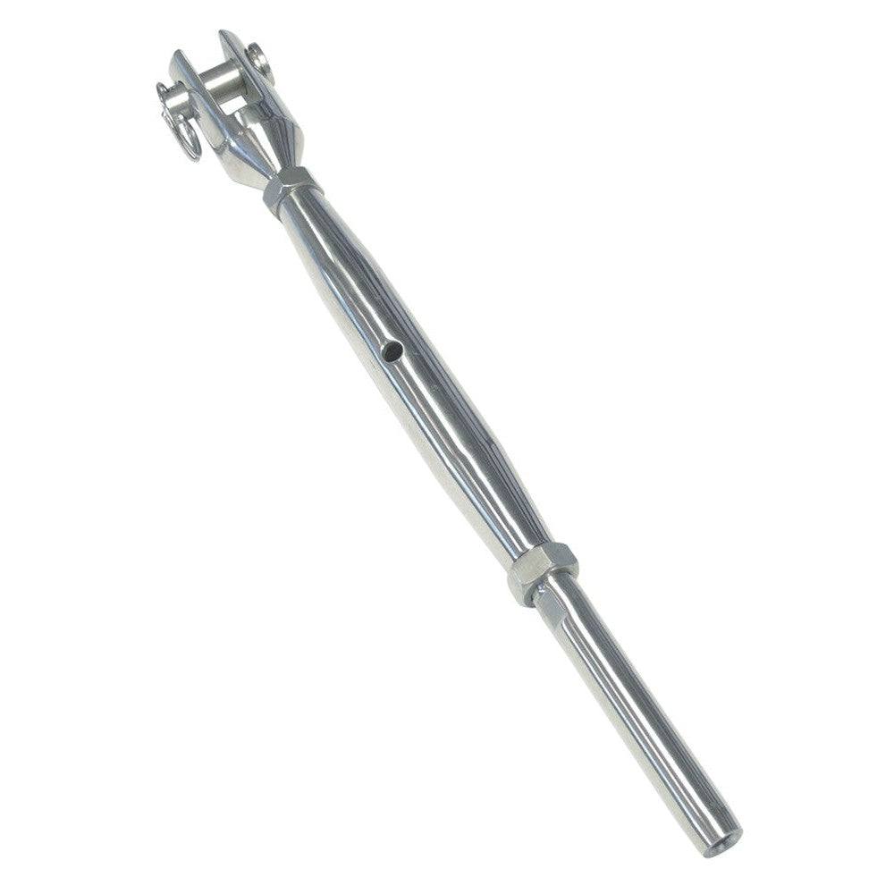 Turnbuckle fork-terminal, machined A4 AISI 316 - Ropes.sg
