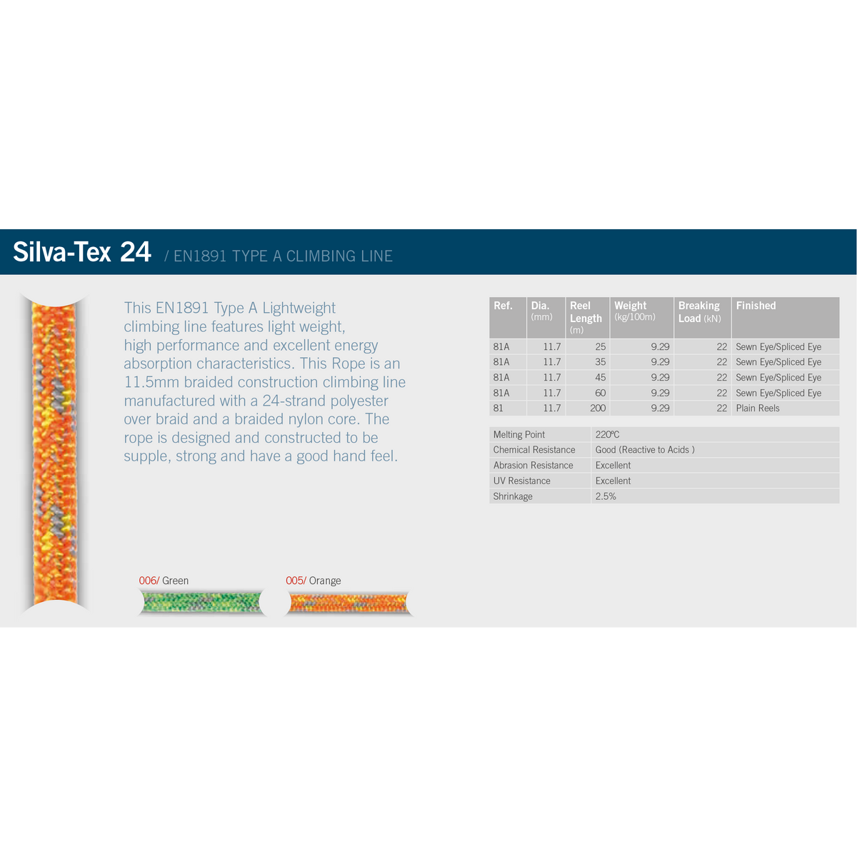 Silva-Tex 24 (50m) - Ropes.sg